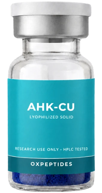 AHK-Cu 50 mg — lyophilized research peptide, OXpeptides vial