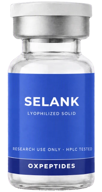 Selank 5 mg — lyophilized research peptide, OXpeptides vial