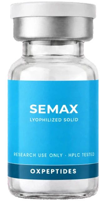 Semax 5 mg — lyophilized research peptide, OXpeptides vial
